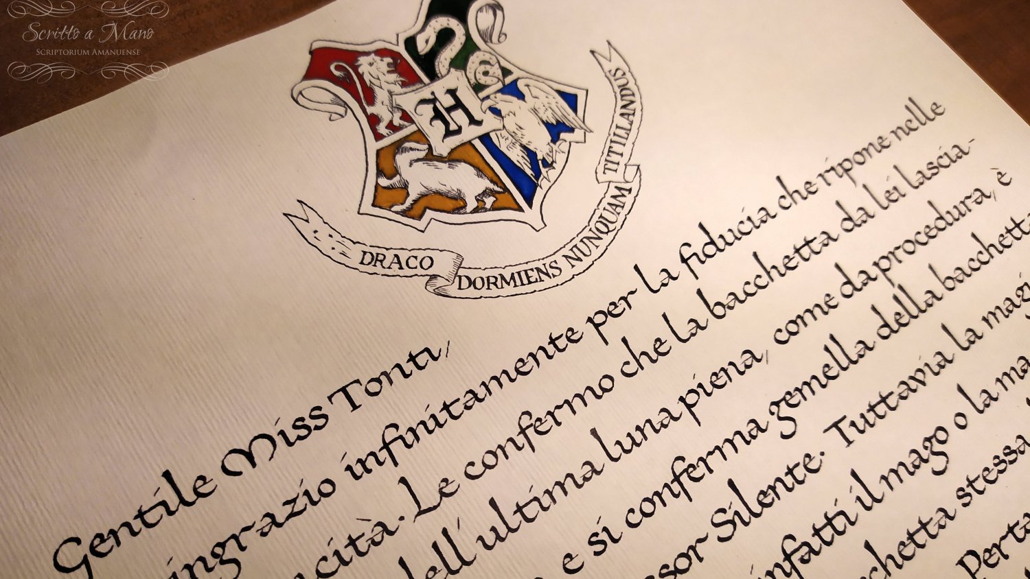 lettera harry potter